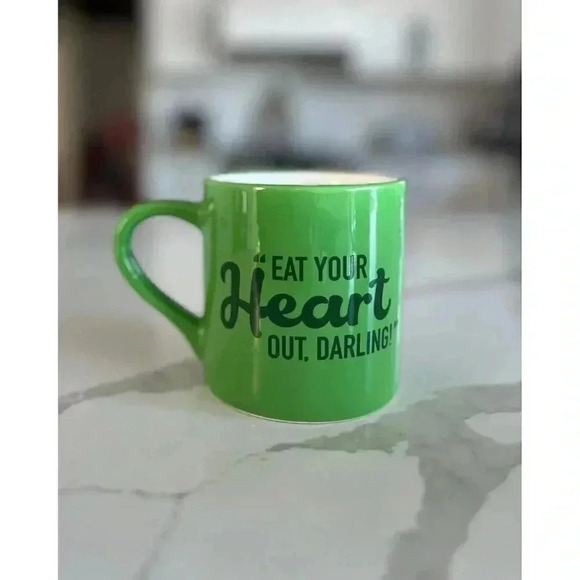 Green M&Ms Eat Your Heart Out Darling Coffee Mug Cup 2021 Mars Candy - Picture 2 of 6